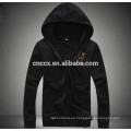 15PKH08 2015 100% poliéster fleece sudadera con cremallera llanura sudaderas gruesas